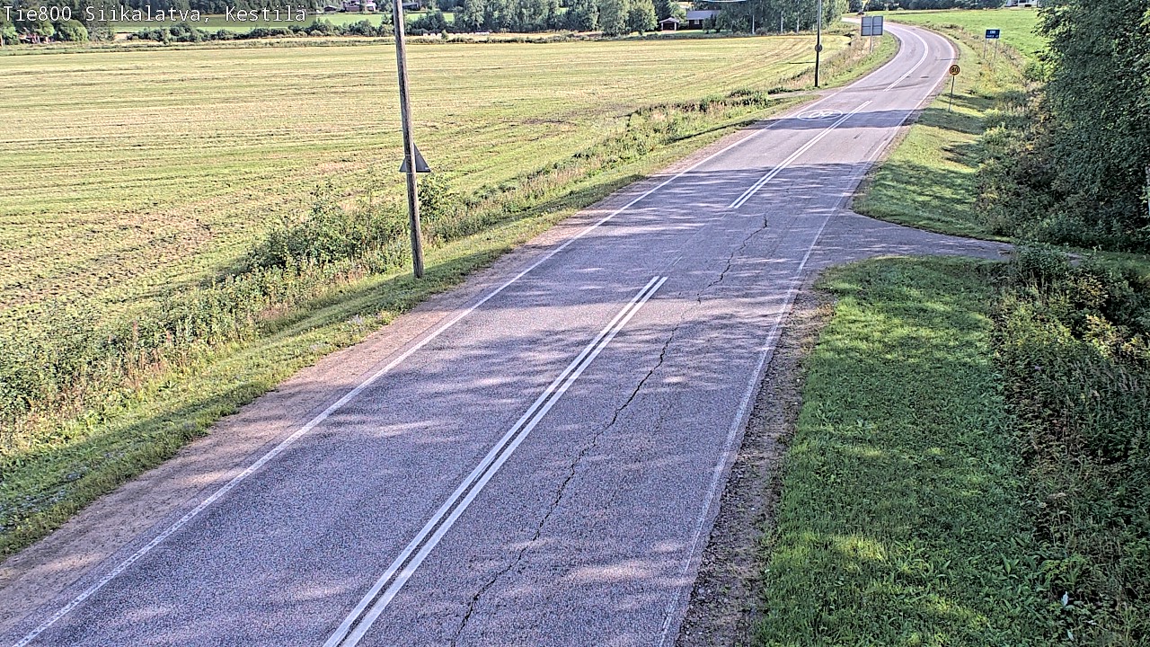 Weather Camera Image Road 800 Siikalatva Kestilä, Siikalatva, Pohjois-Pohjanmaa