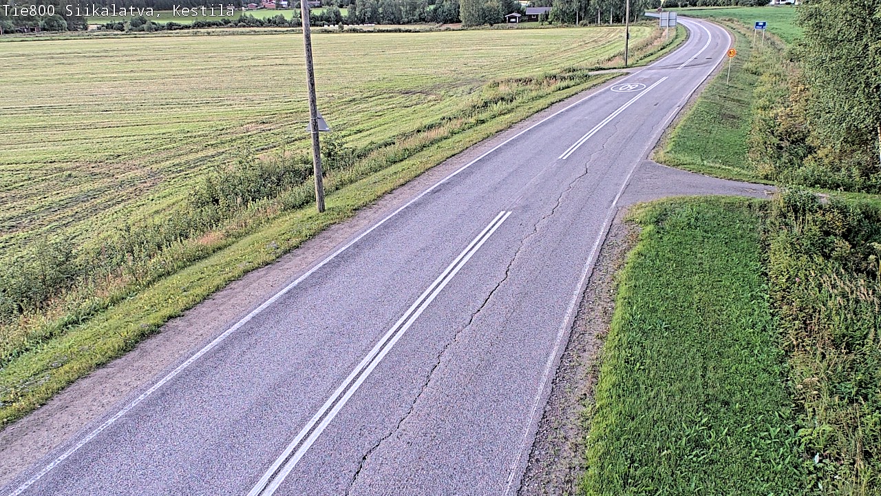 Weather Camera Image Väg 800 Siikalatva Kestilä, Siikalatva, Pohjois-Pohjanmaa