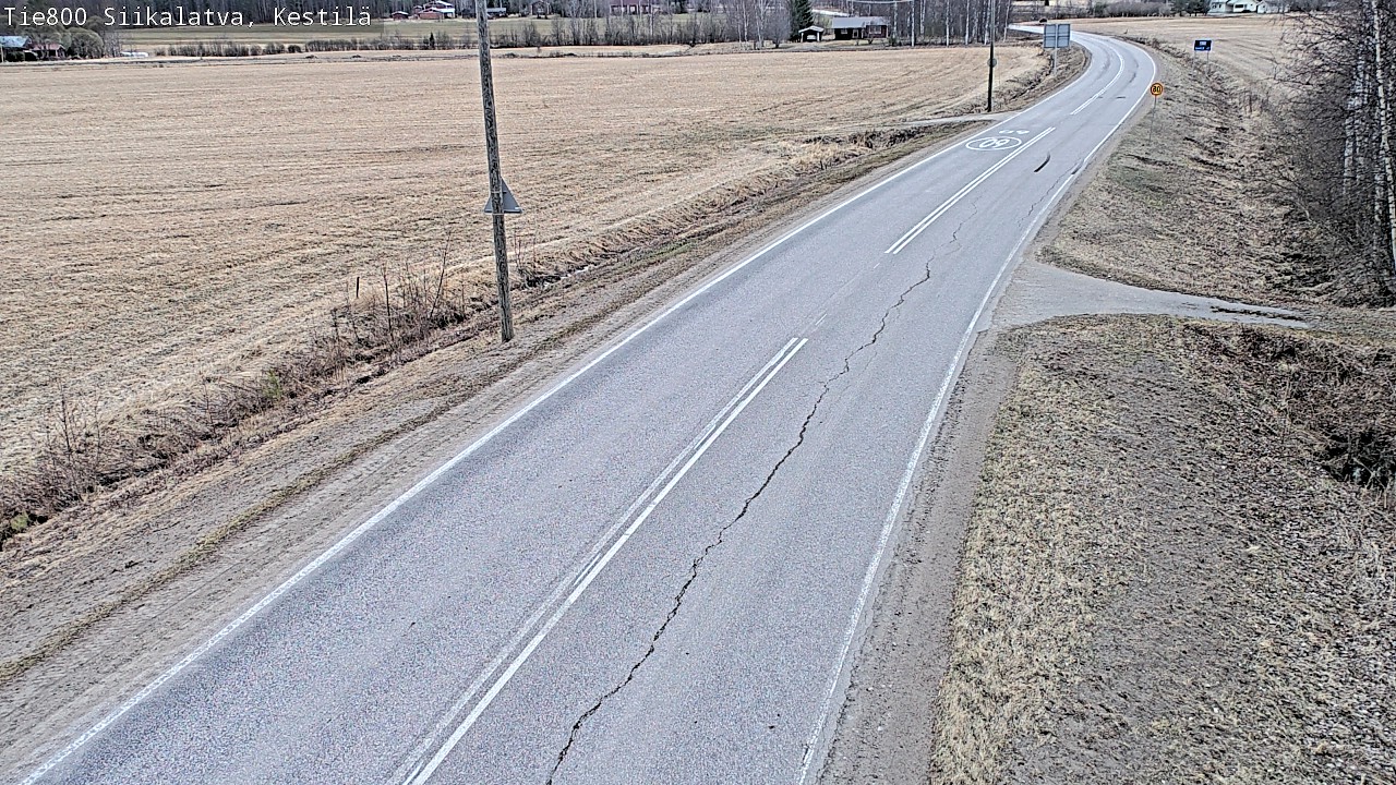 Weather Camera Image Väg 800 Siikalatva Kestilä, Siikalatva, Pohjois-Pohjanmaa