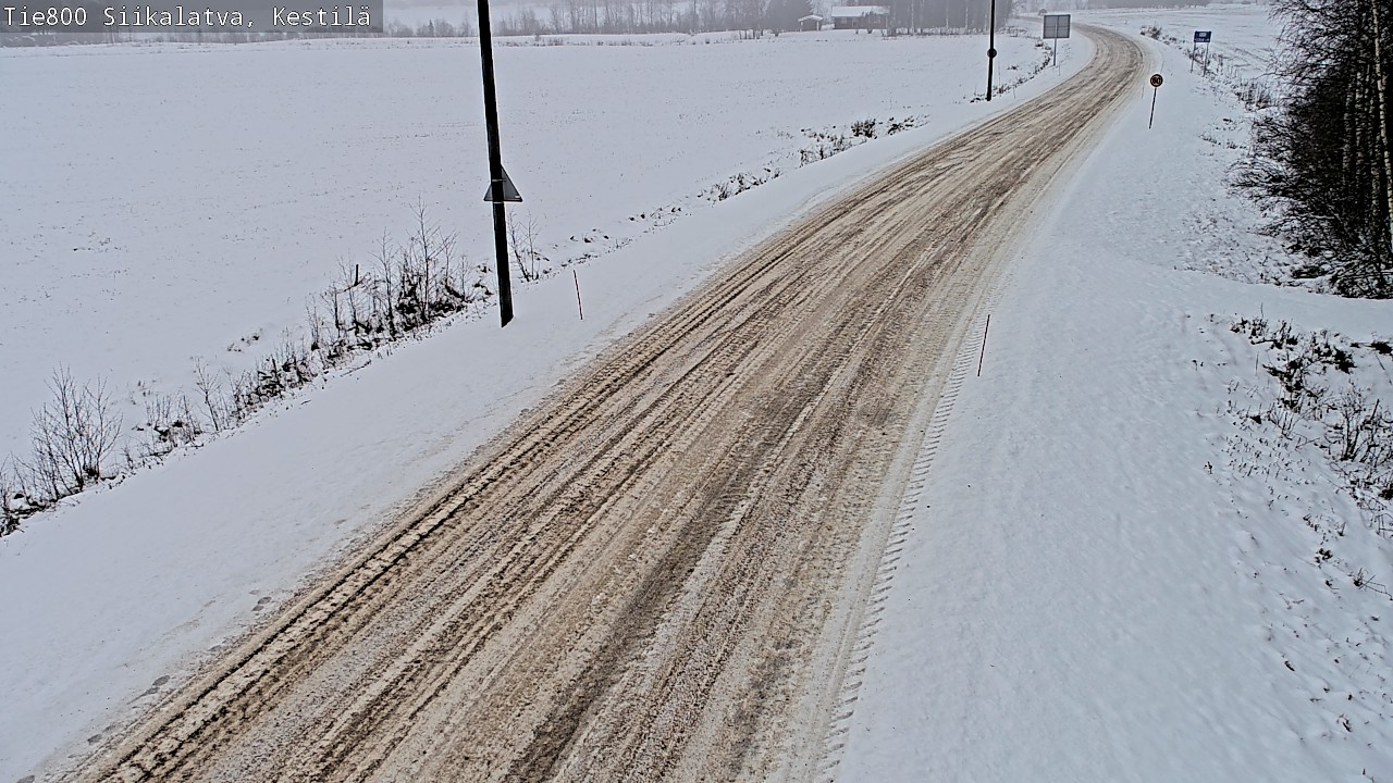 Weather Camera Image Road 800 Siikalatva Kestilä, Siikalatva, Pohjois-Pohjanmaa