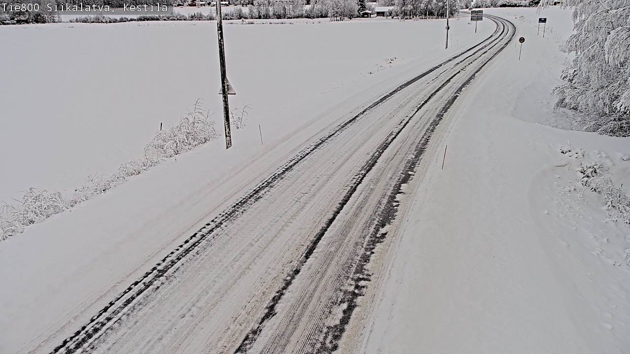 Weather Camera Image Väg 800 Siikalatva Kestilä, Siikalatva, Pohjois-Pohjanmaa
