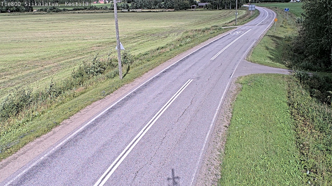 Weather Camera Image Väg 800 Siikalatva Kestilä, Siikalatva, Pohjois-Pohjanmaa