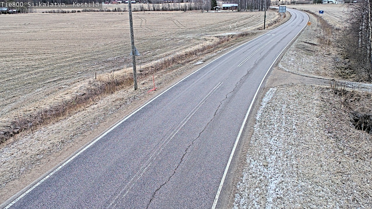 Weather Camera Image Road 800 Siikalatva Kestilä, Siikalatva, Pohjois-Pohjanmaa