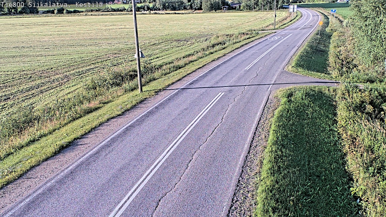 Weather Camera Image Väg 800 Siikalatva Kestilä, Siikalatva, Pohjois-Pohjanmaa