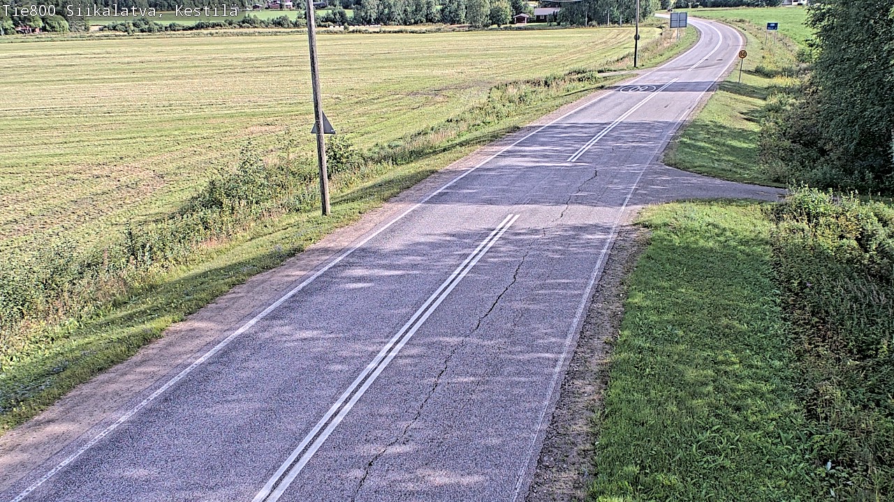 Weather Camera Image Road 800 Siikalatva Kestilä, Siikalatva, Pohjois-Pohjanmaa