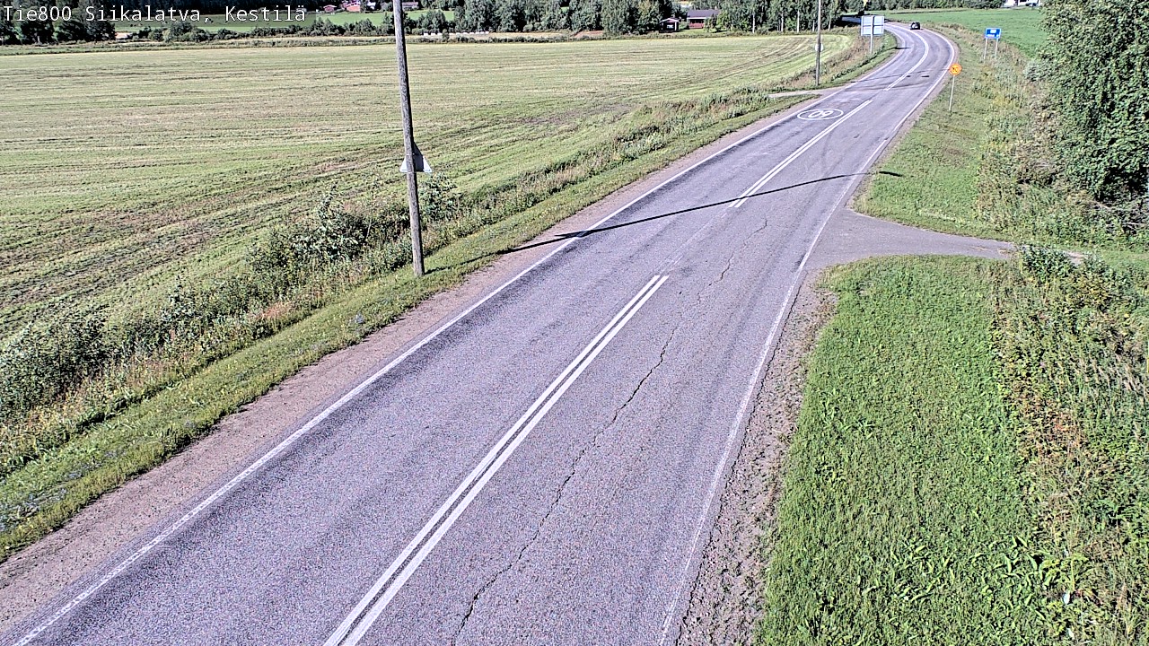 Weather Camera Image Väg 800 Siikalatva Kestilä, Siikalatva, Pohjois-Pohjanmaa