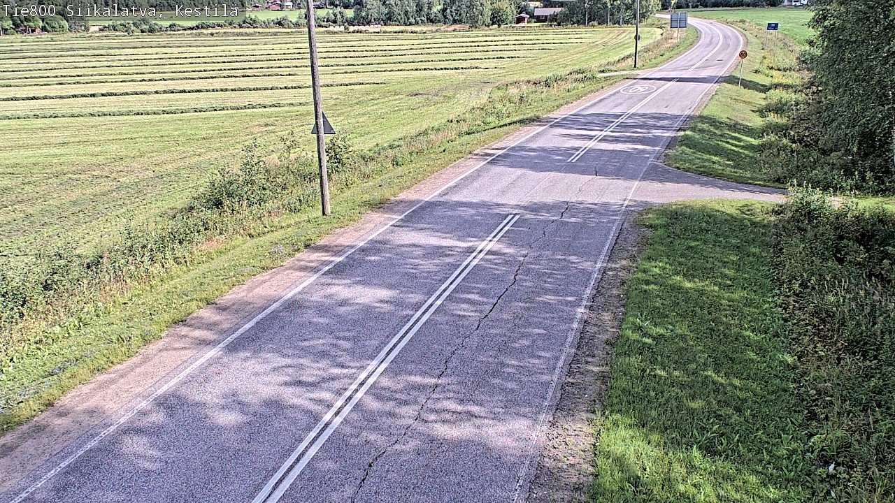 Weather Camera Image Väg 800 Siikalatva Kestilä, Siikalatva, Pohjois-Pohjanmaa