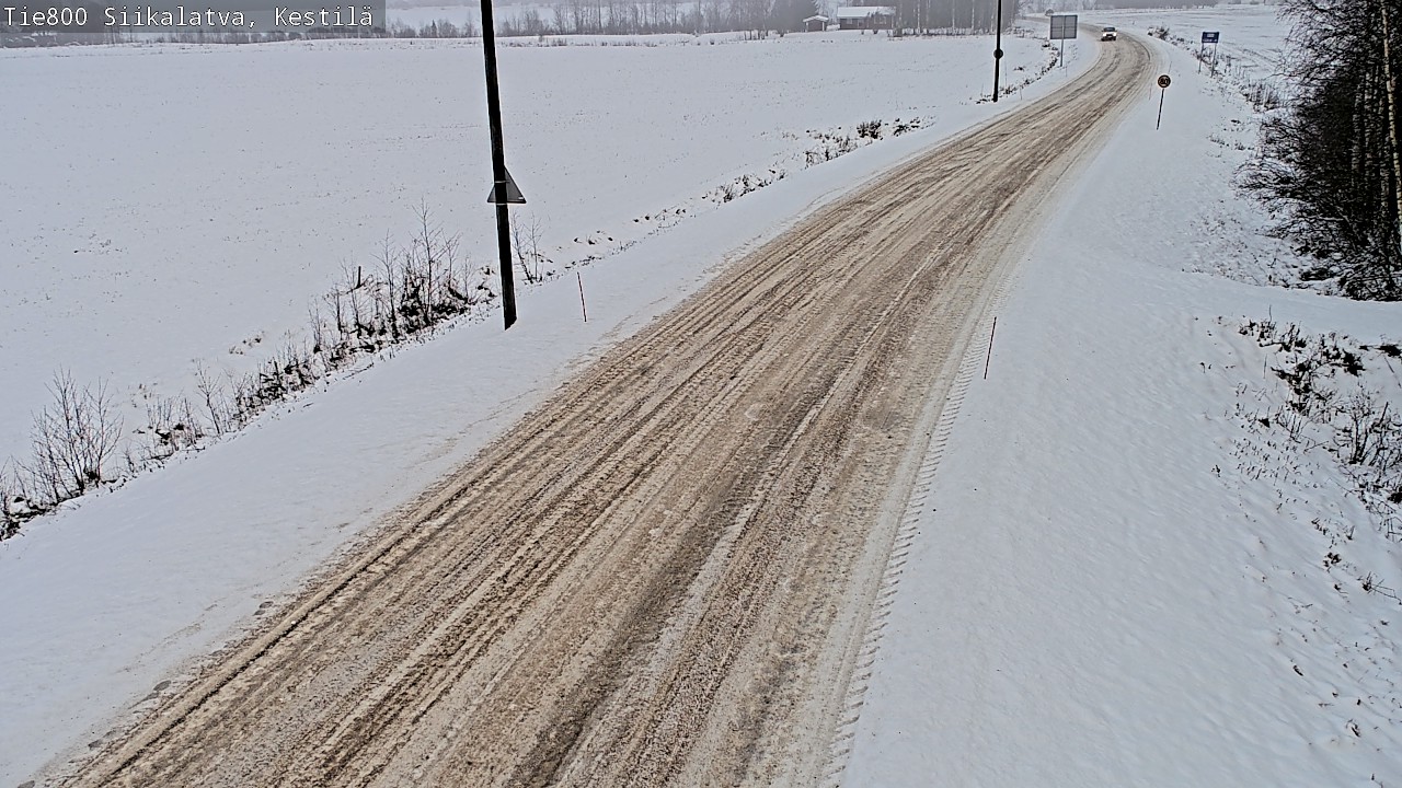 Weather Camera Image Road 800 Siikalatva Kestilä, Siikalatva, Pohjois-Pohjanmaa