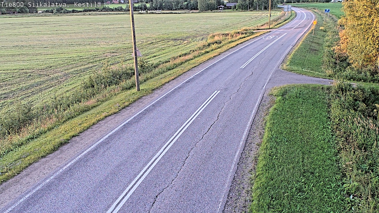 Weather Camera Image Väg 800 Siikalatva Kestilä, Siikalatva, Pohjois-Pohjanmaa