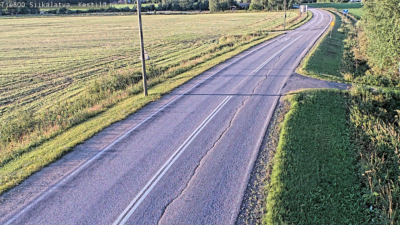Weather Camera Image Väg 800 Siikalatva Kestilä, Siikalatva, Pohjois-Pohjanmaa