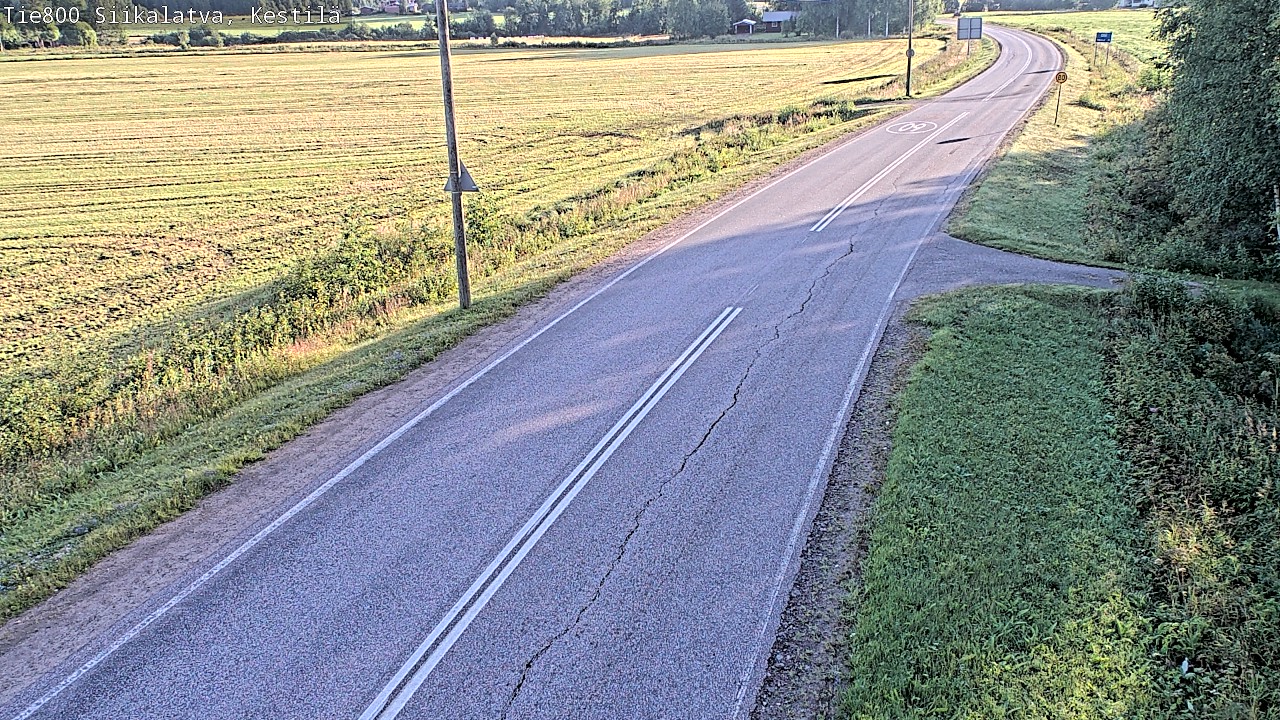 Weather Camera Image Väg 800 Siikalatva Kestilä, Siikalatva, Pohjois-Pohjanmaa