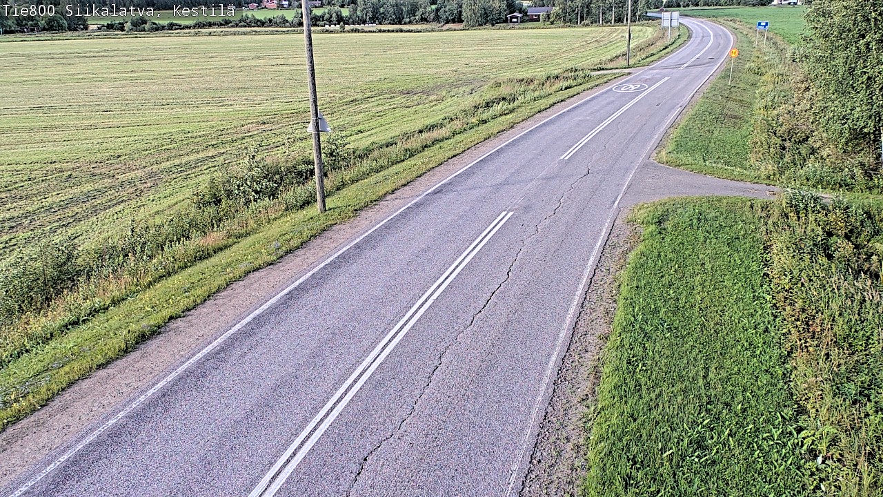 Weather Camera Image Väg 800 Siikalatva Kestilä, Siikalatva, Pohjois-Pohjanmaa