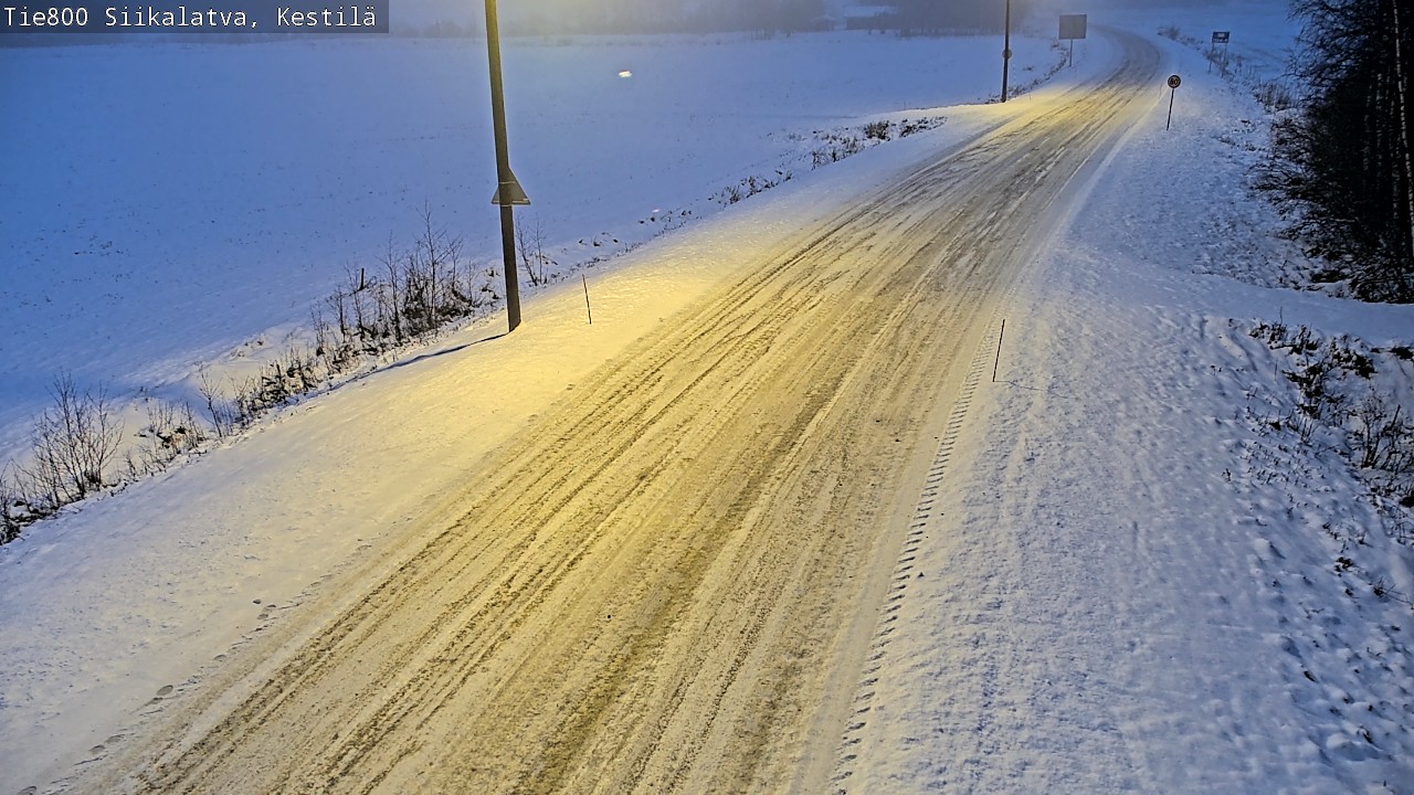 Weather Camera Image Road 800 Siikalatva Kestilä, Siikalatva, Pohjois-Pohjanmaa