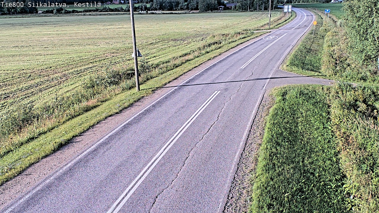 Weather Camera Image Väg 800 Siikalatva Kestilä, Siikalatva, Pohjois-Pohjanmaa