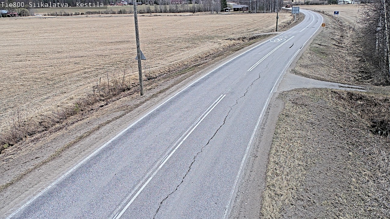 Weather Camera Image Road 800 Siikalatva Kestilä, Siikalatva, Pohjois-Pohjanmaa