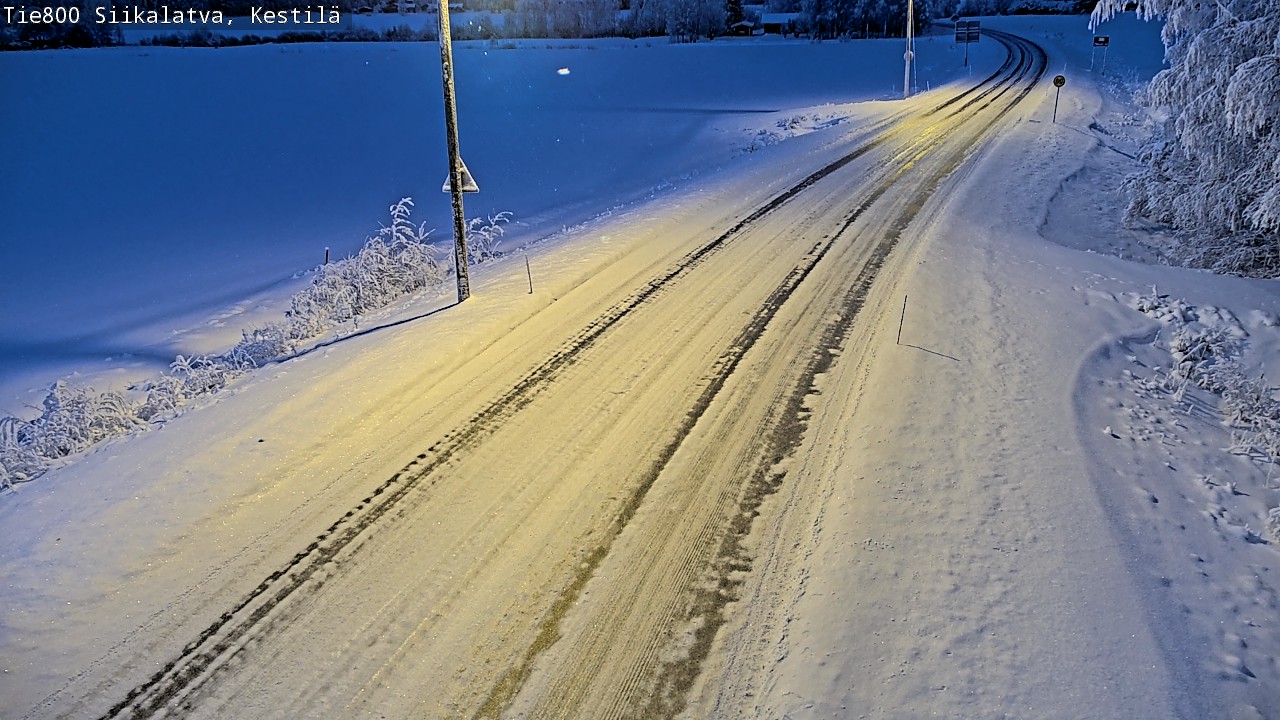 Weather Camera Image Väg 800 Siikalatva Kestilä, Siikalatva, Pohjois-Pohjanmaa