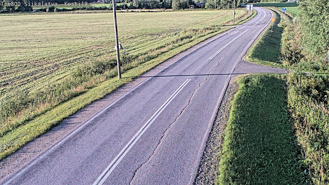 Weather Camera Image Väg 800 Siikalatva Kestilä, Siikalatva, Pohjois-Pohjanmaa