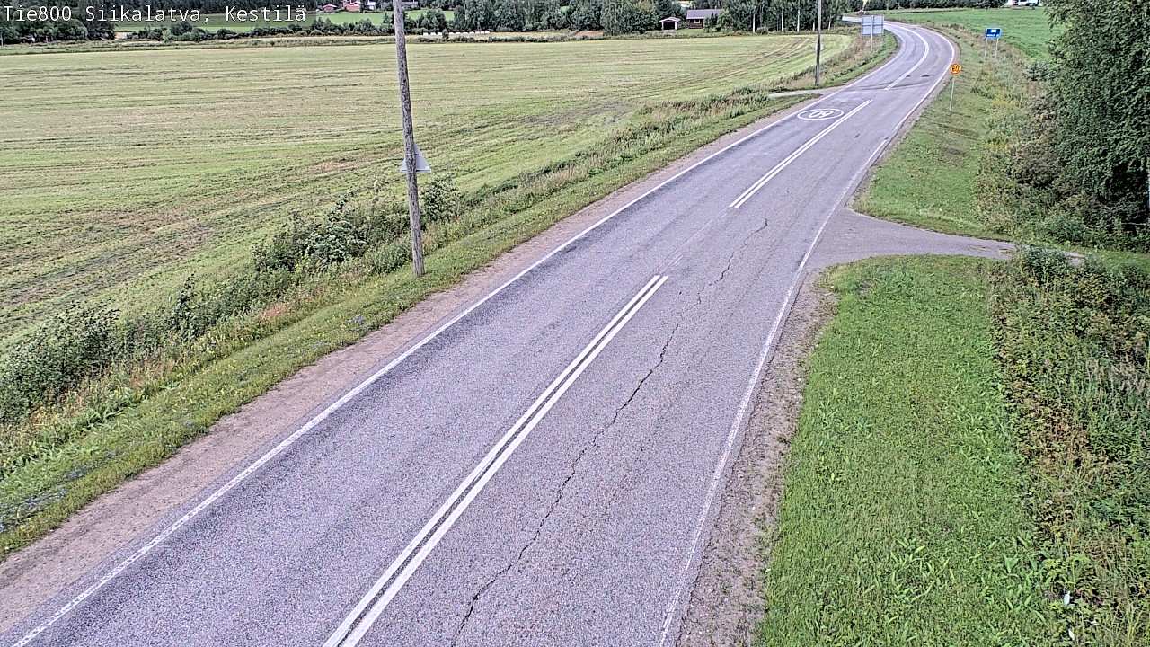 Weather Camera Image Väg 800 Siikalatva Kestilä, Siikalatva, Pohjois-Pohjanmaa
