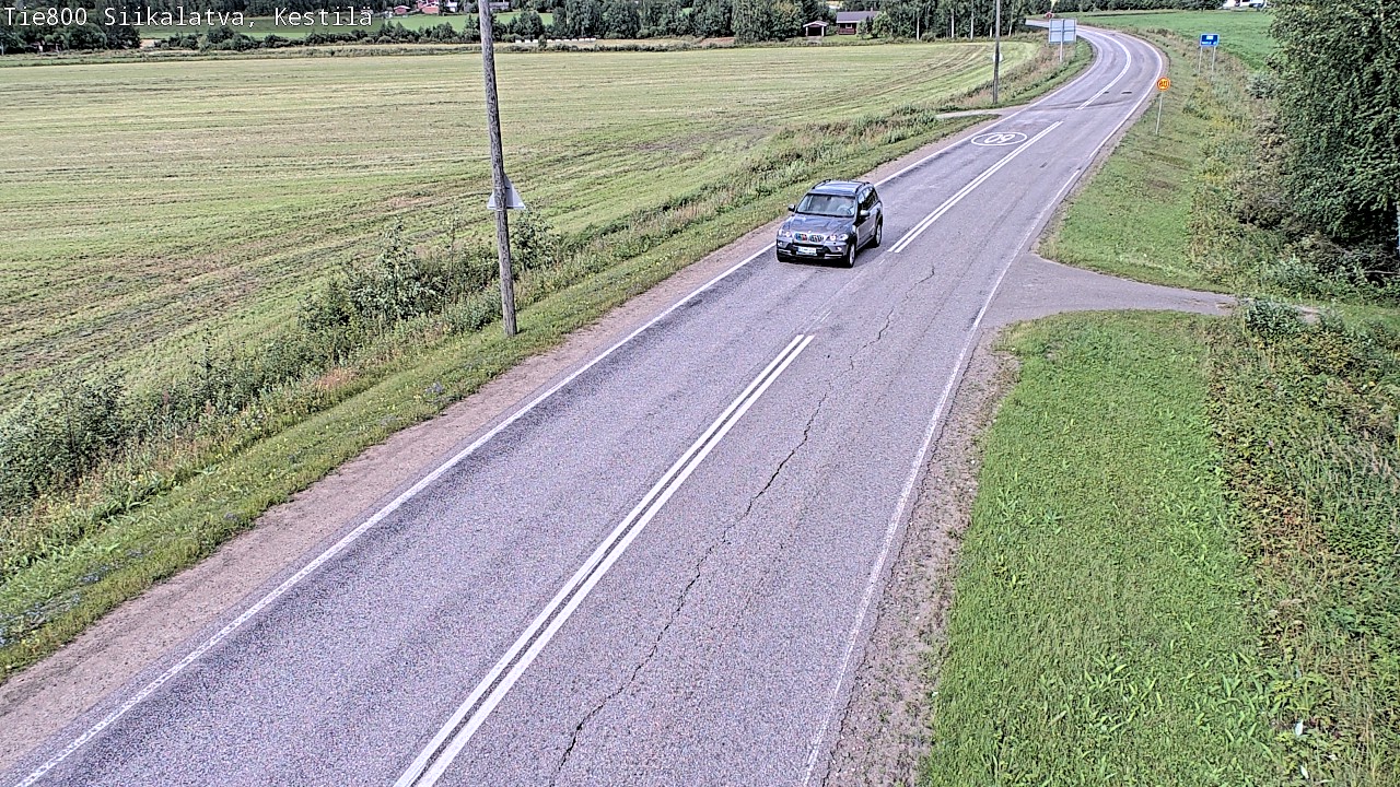 Weather Camera Image Väg 800 Siikalatva Kestilä, Siikalatva, Pohjois-Pohjanmaa