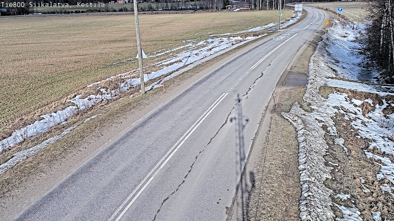 Weather Camera Image Väg 800 Siikalatva Kestilä, Siikalatva, Pohjois-Pohjanmaa