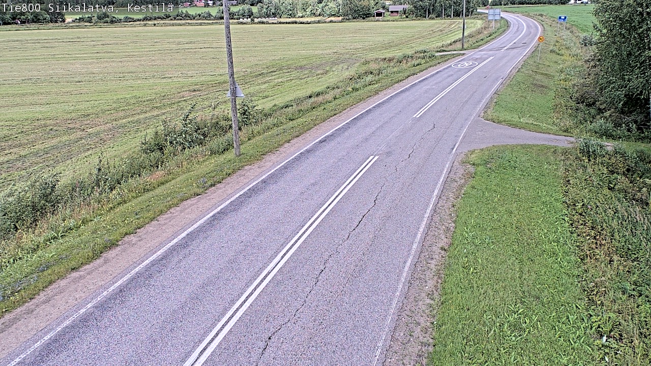 Weather Camera Image Väg 800 Siikalatva Kestilä, Siikalatva, Pohjois-Pohjanmaa