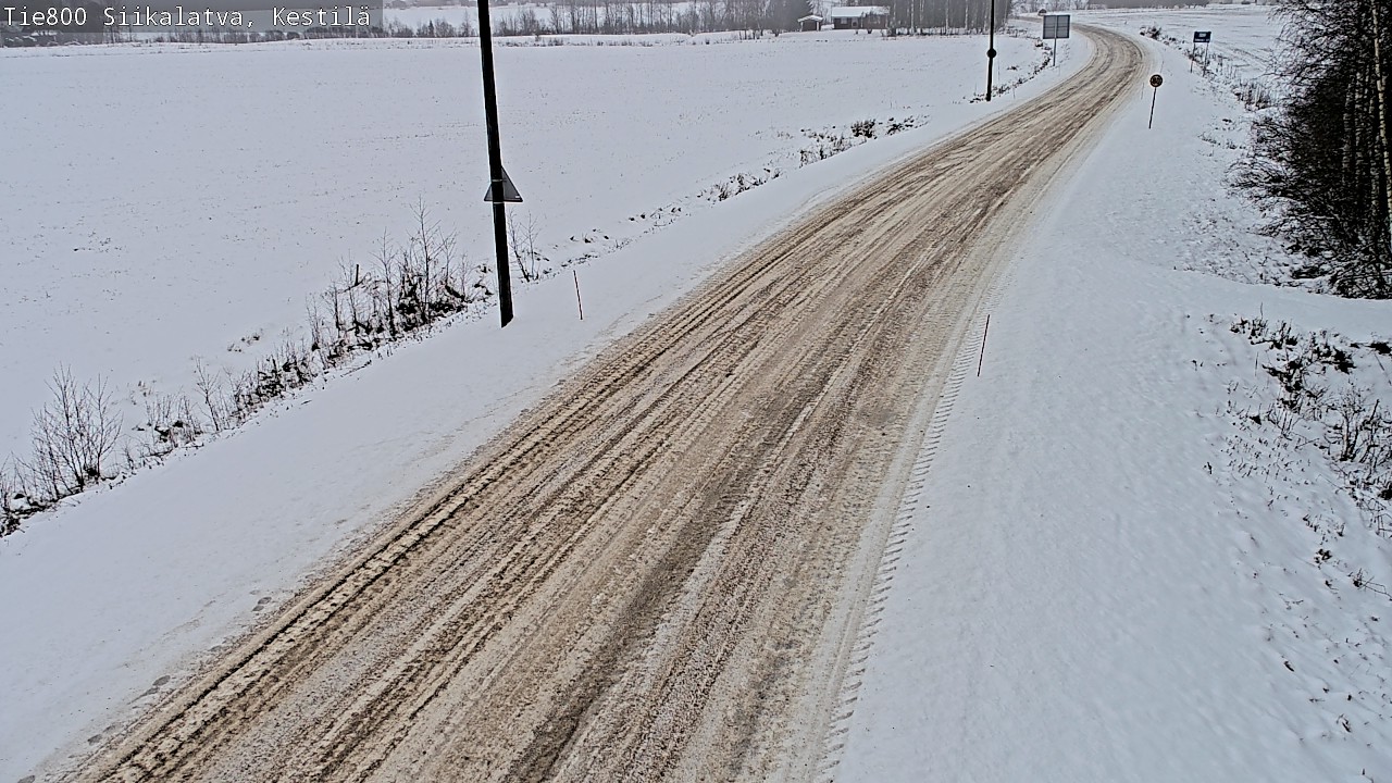 Weather Camera Image Road 800 Siikalatva Kestilä, Siikalatva, Pohjois-Pohjanmaa