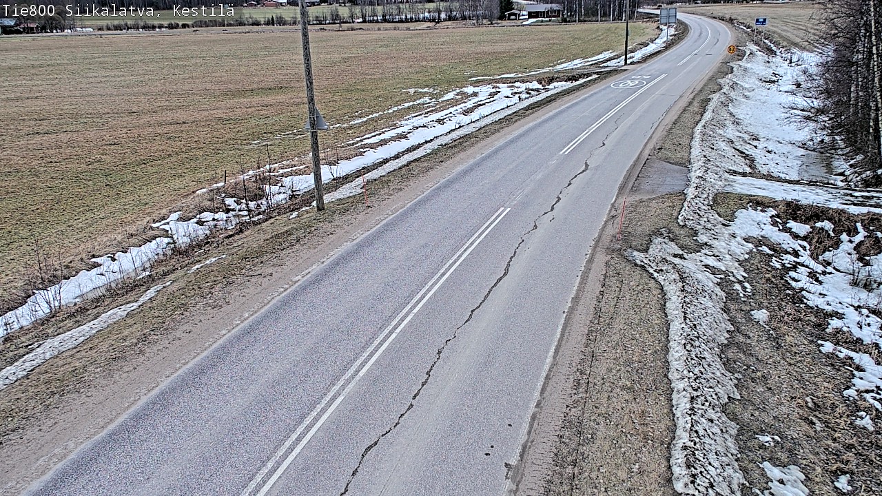 Weather Camera Image Road 800 Siikalatva Kestilä, Siikalatva, Pohjois-Pohjanmaa