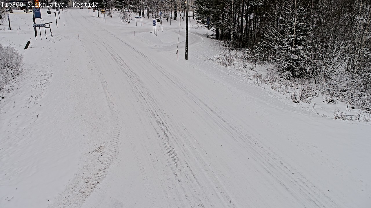 Weather Camera Image Väg 800 Siikalatva Kestilä, Siikalatva, Pohjois-Pohjanmaa