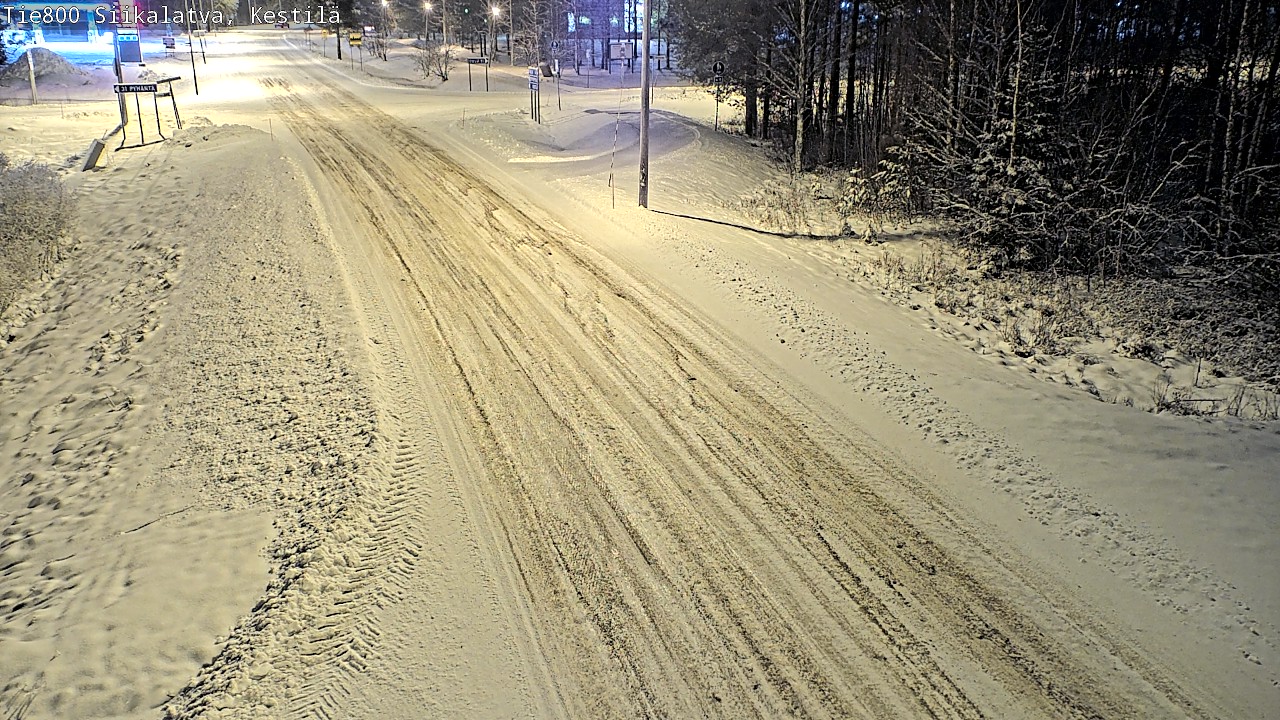 Weather Camera Image Väg 800 Siikalatva Kestilä, Siikalatva, Pohjois-Pohjanmaa