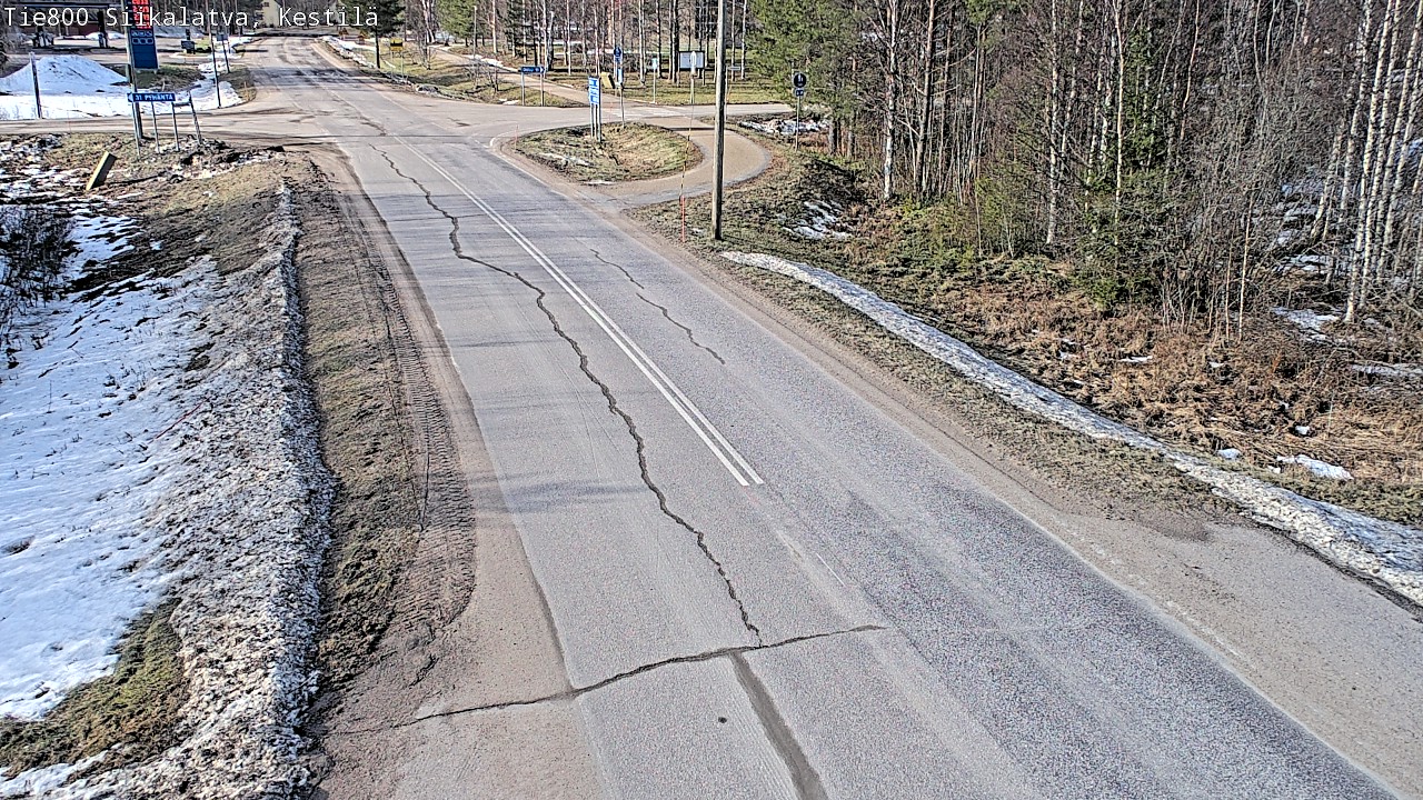 Weather Camera Image Väg 800 Siikalatva Kestilä, Siikalatva, Pohjois-Pohjanmaa