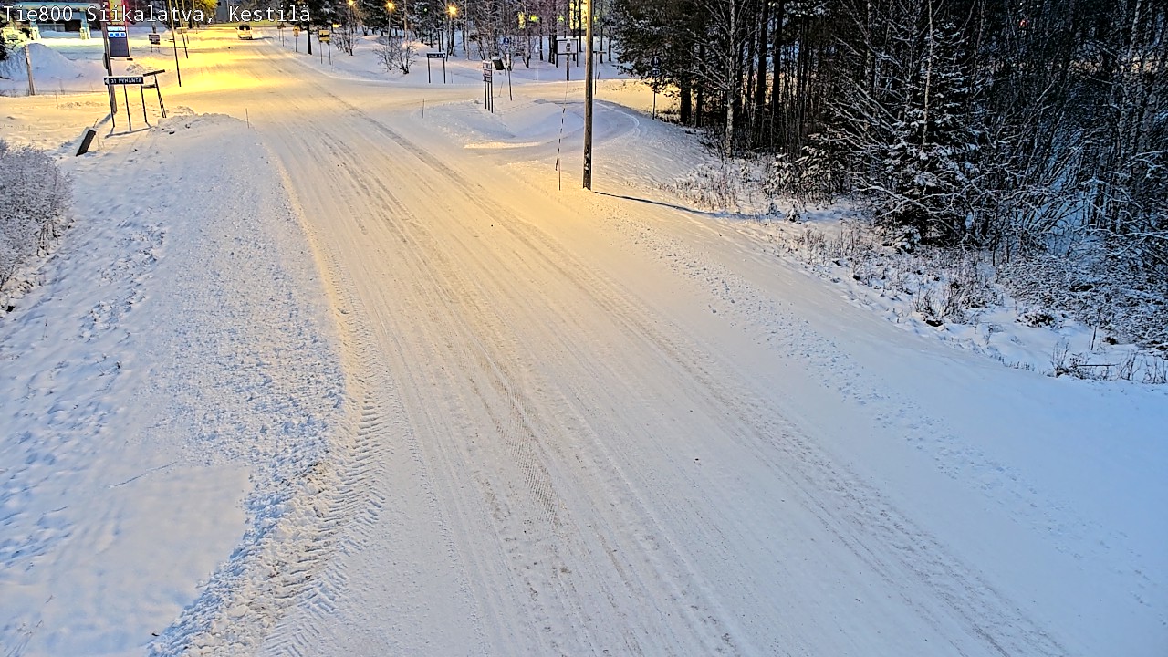 Weather Camera Image Väg 800 Siikalatva Kestilä, Siikalatva, Pohjois-Pohjanmaa