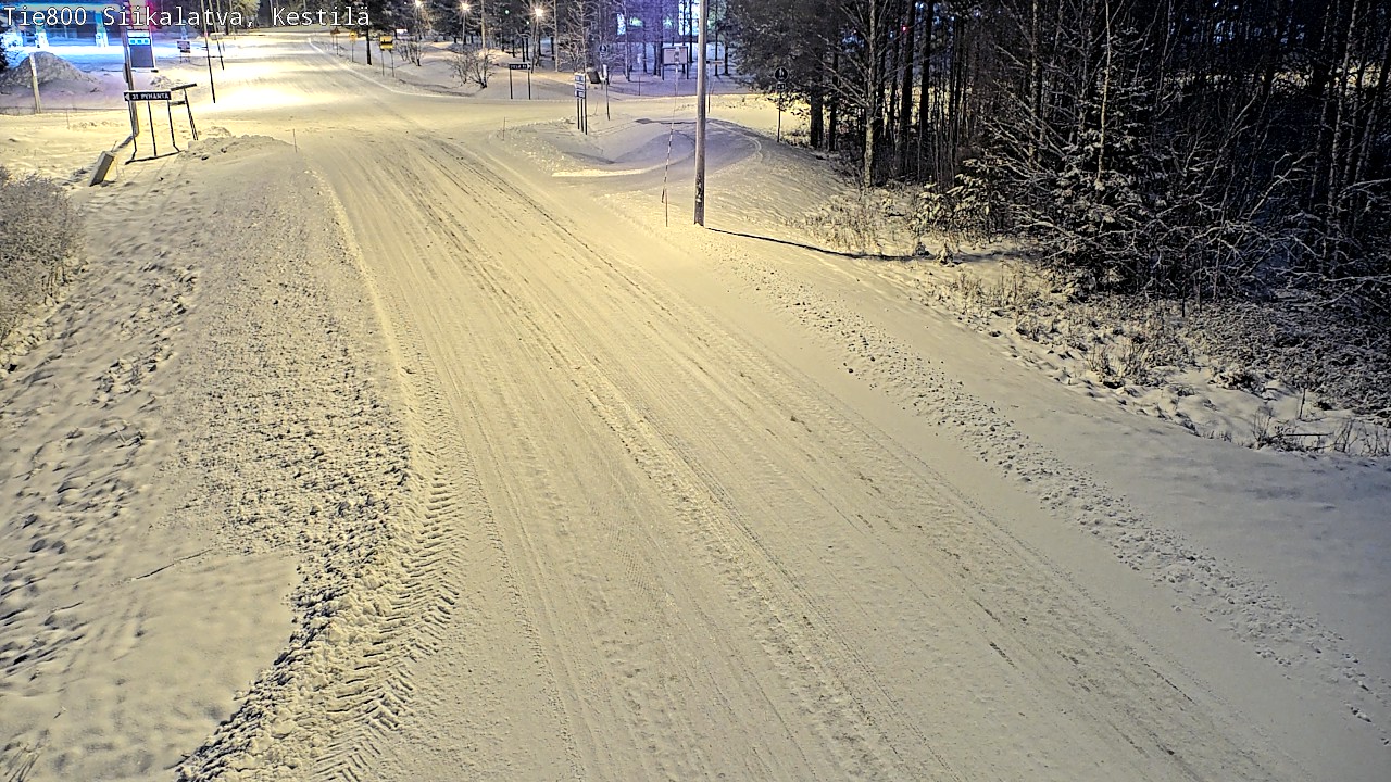 Weather Camera Image Väg 800 Siikalatva Kestilä, Siikalatva, Pohjois-Pohjanmaa