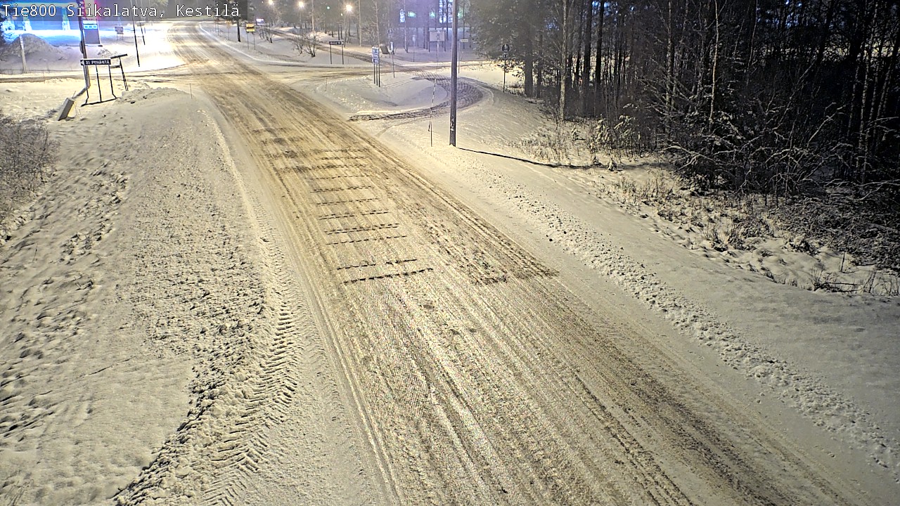 Weather Camera Image Väg 800 Siikalatva Kestilä, Siikalatva, Pohjois-Pohjanmaa