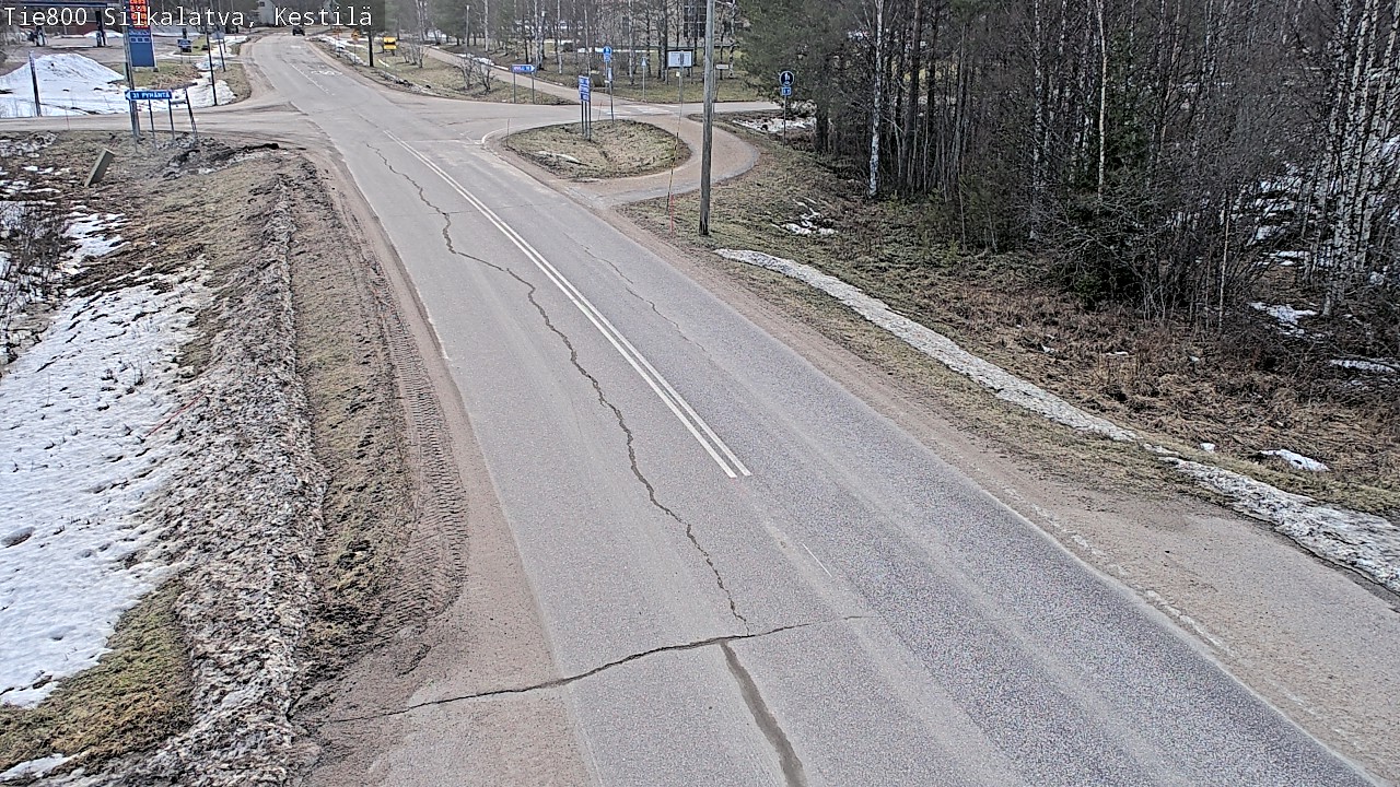 Weather Camera Image Väg 800 Siikalatva Kestilä, Siikalatva, Pohjois-Pohjanmaa