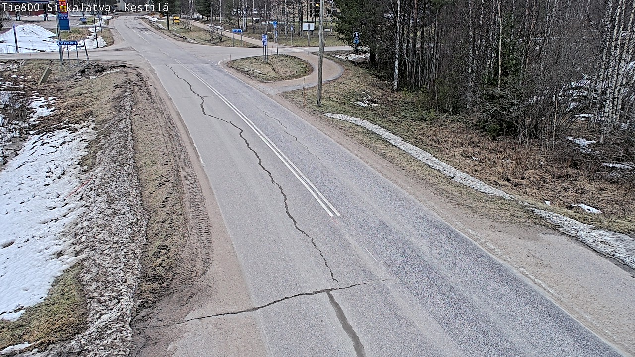 Weather Camera Image Väg 800 Siikalatva Kestilä, Siikalatva, Pohjois-Pohjanmaa