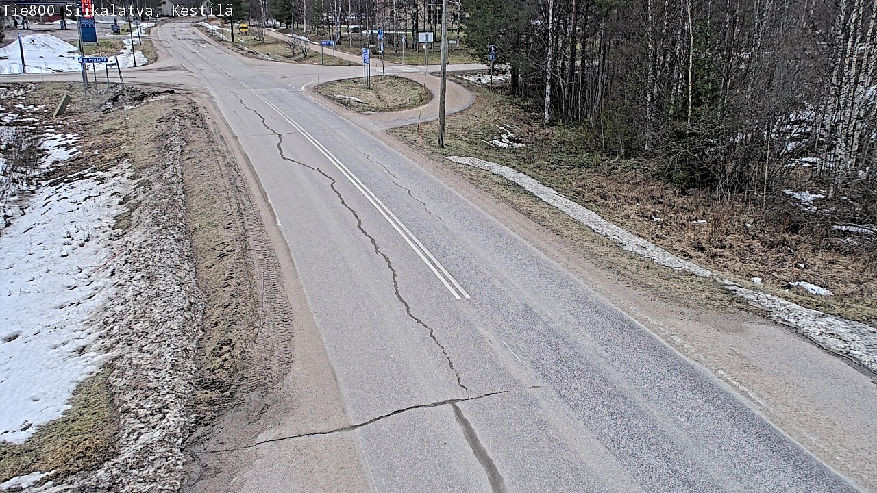 Weather Camera Image Väg 800 Siikalatva Kestilä, Siikalatva, Pohjois-Pohjanmaa
