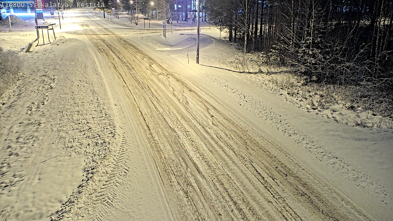 Weather Camera Image Väg 800 Siikalatva Kestilä, Siikalatva, Pohjois-Pohjanmaa