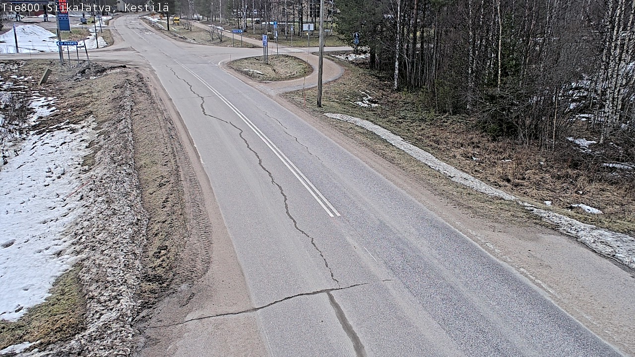 Weather Camera Image Väg 800 Siikalatva Kestilä, Siikalatva, Pohjois-Pohjanmaa