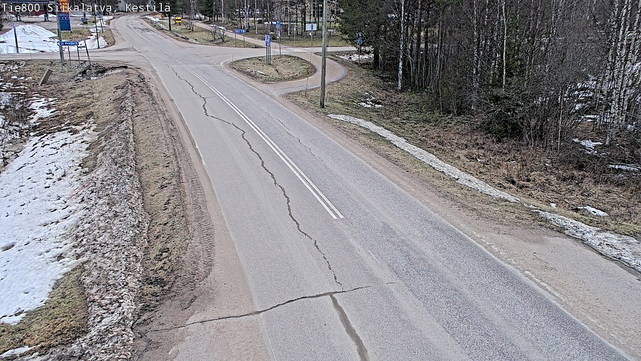 Weather Camera Image Väg 800 Siikalatva Kestilä, Siikalatva, Pohjois-Pohjanmaa
