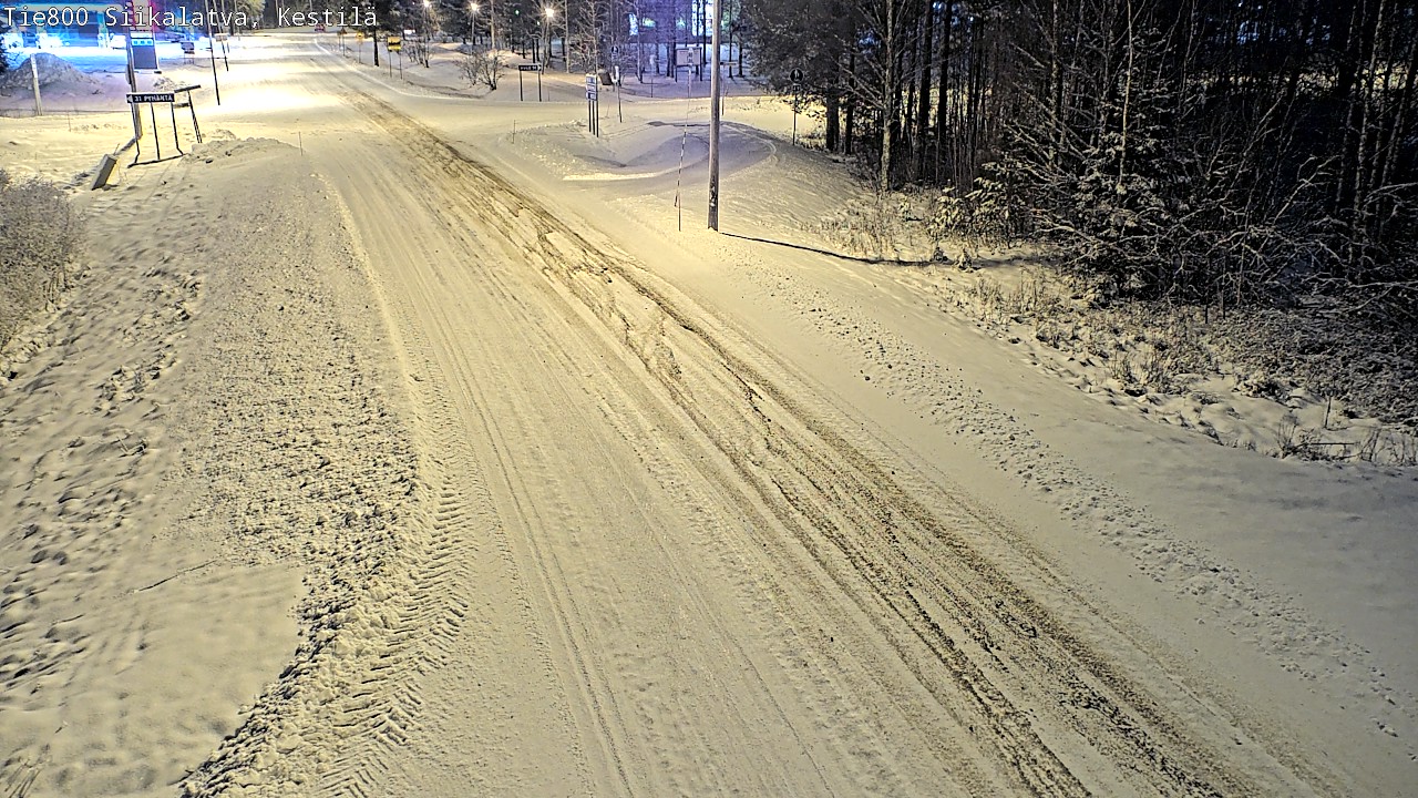 Weather Camera Image Väg 800 Siikalatva Kestilä, Siikalatva, Pohjois-Pohjanmaa