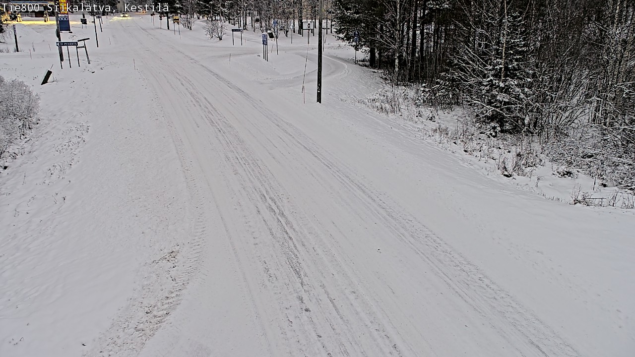 Weather Camera Image Väg 800 Siikalatva Kestilä, Siikalatva, Pohjois-Pohjanmaa