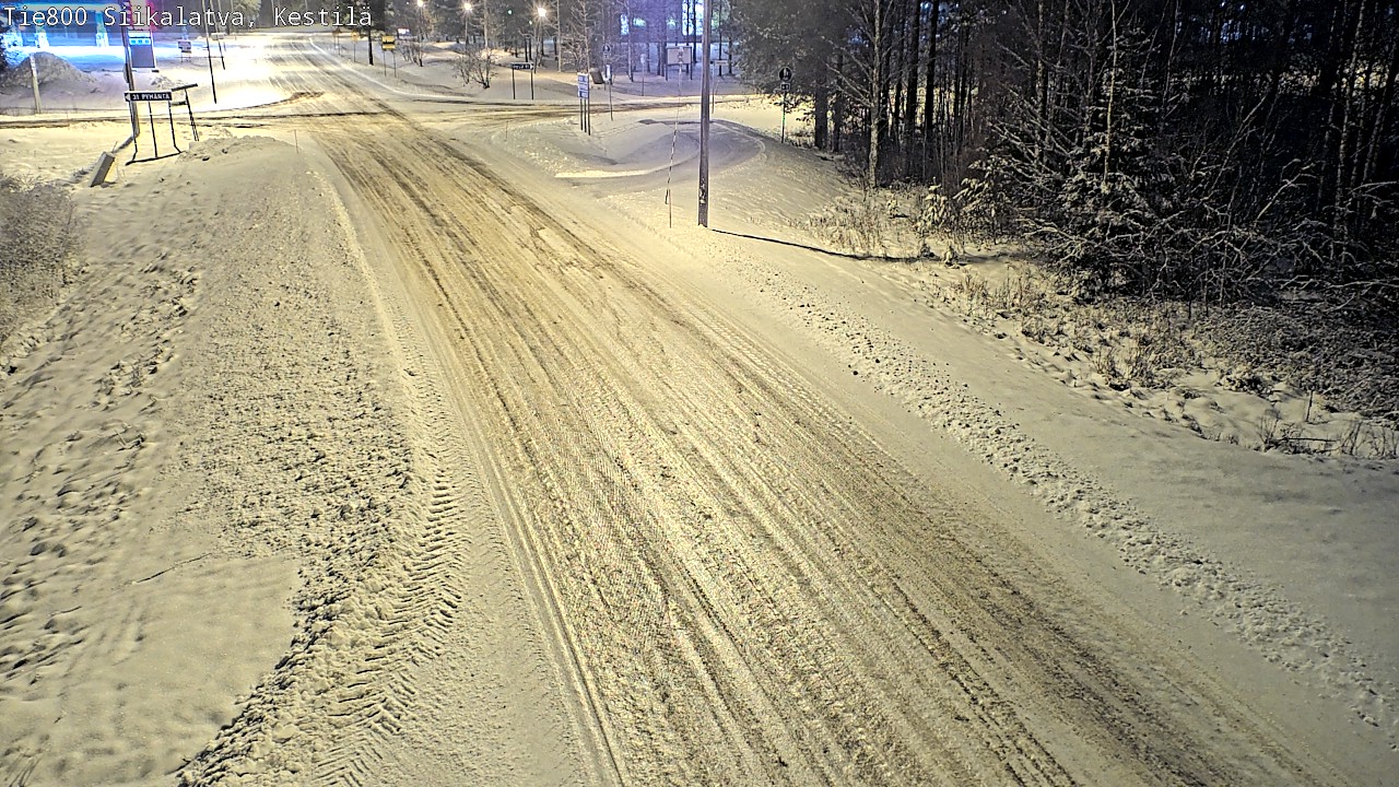 Weather Camera Image Väg 800 Siikalatva Kestilä, Siikalatva, Pohjois-Pohjanmaa