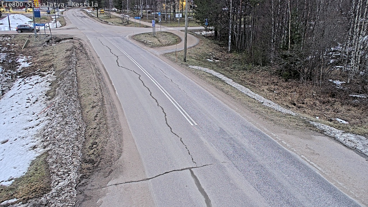 Weather Camera Image Väg 800 Siikalatva Kestilä, Siikalatva, Pohjois-Pohjanmaa