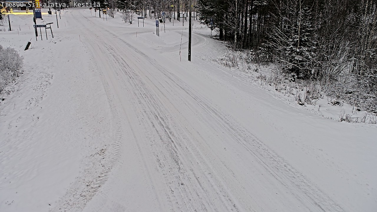 Weather Camera Image Väg 800 Siikalatva Kestilä, Siikalatva, Pohjois-Pohjanmaa