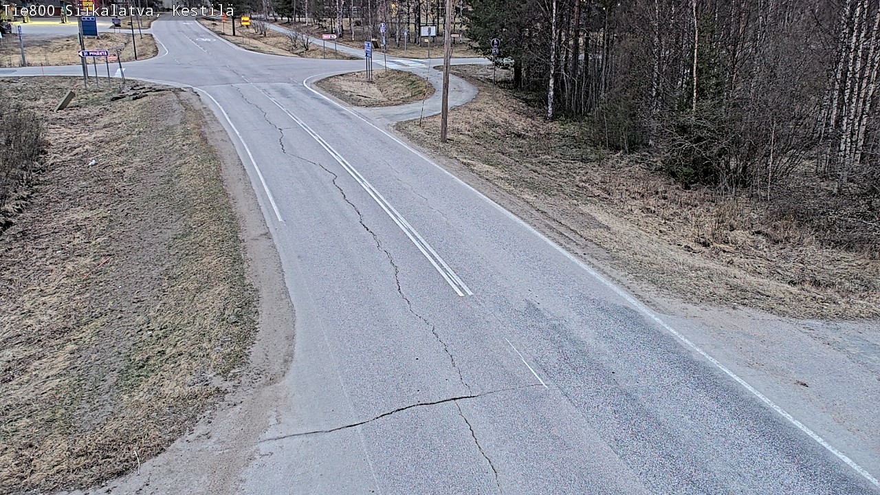 Weather Camera Image Väg 800 Siikalatva Kestilä, Siikalatva, Pohjois-Pohjanmaa