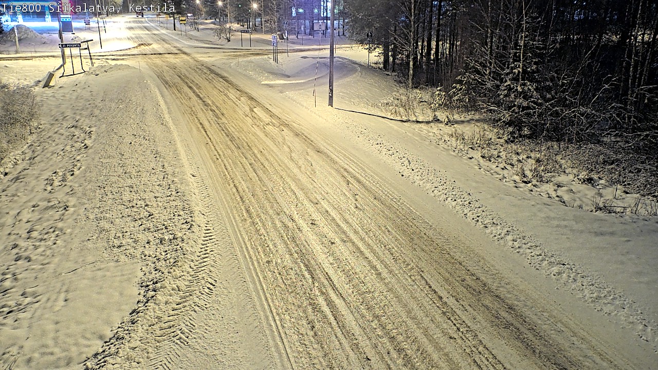 Weather Camera Image Väg 800 Siikalatva Kestilä, Siikalatva, Pohjois-Pohjanmaa
