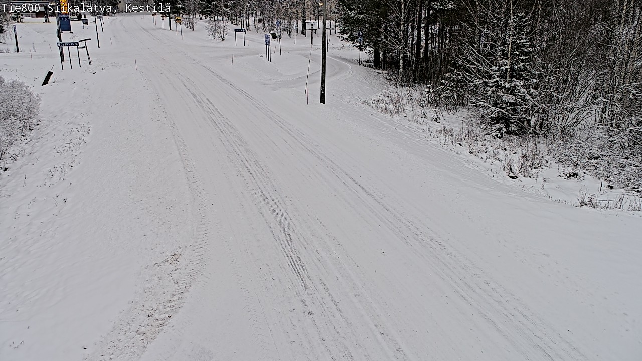 Weather Camera Image Väg 800 Siikalatva Kestilä, Siikalatva, Pohjois-Pohjanmaa