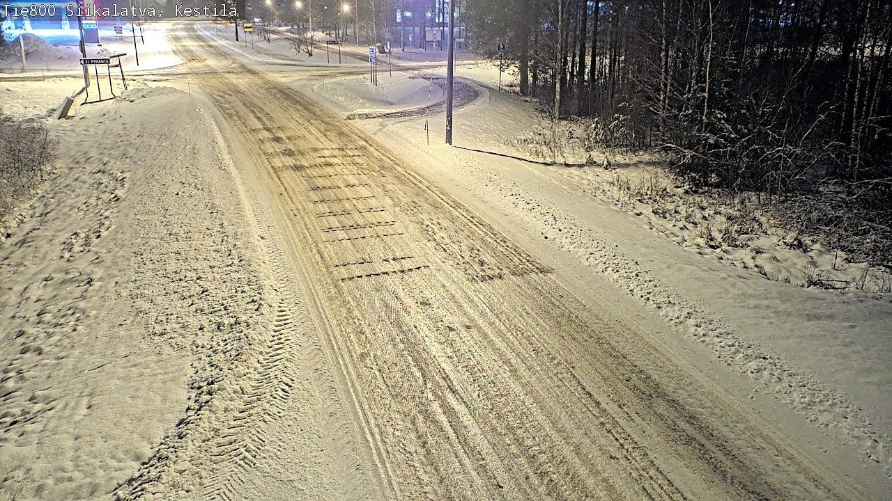 Weather Camera Image Väg 800 Siikalatva Kestilä, Siikalatva, Pohjois-Pohjanmaa