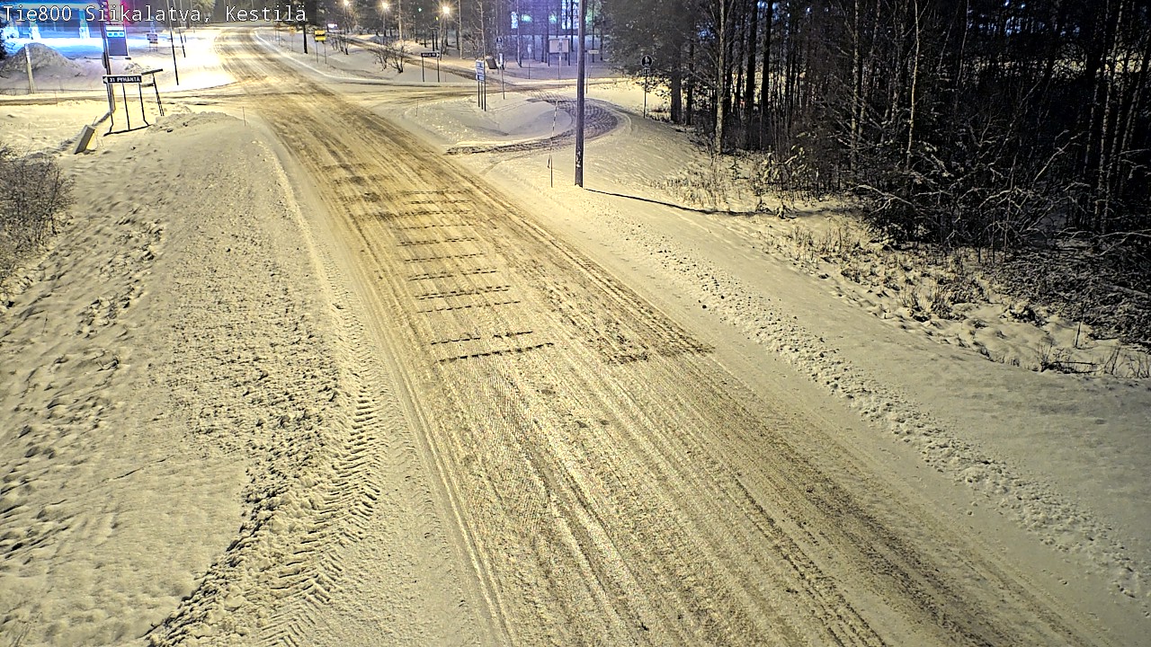 Weather Camera Image Väg 800 Siikalatva Kestilä, Siikalatva, Pohjois-Pohjanmaa