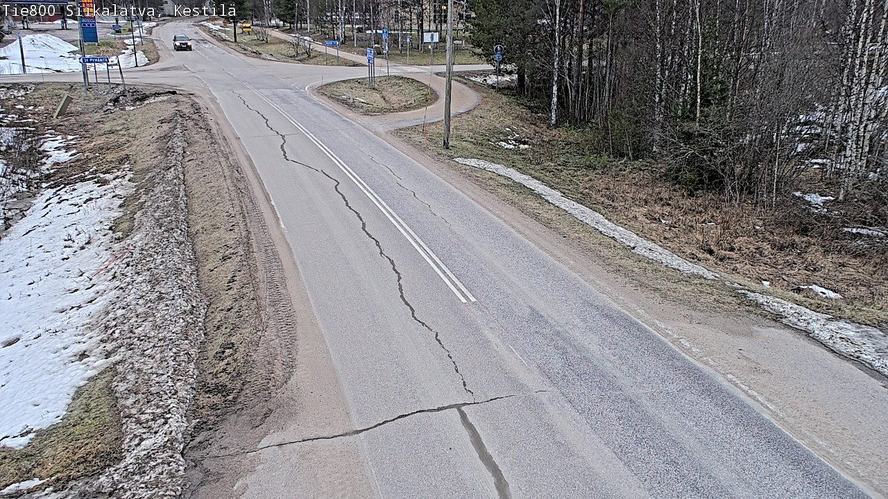Weather Camera Image Väg 800 Siikalatva Kestilä, Siikalatva, Pohjois-Pohjanmaa